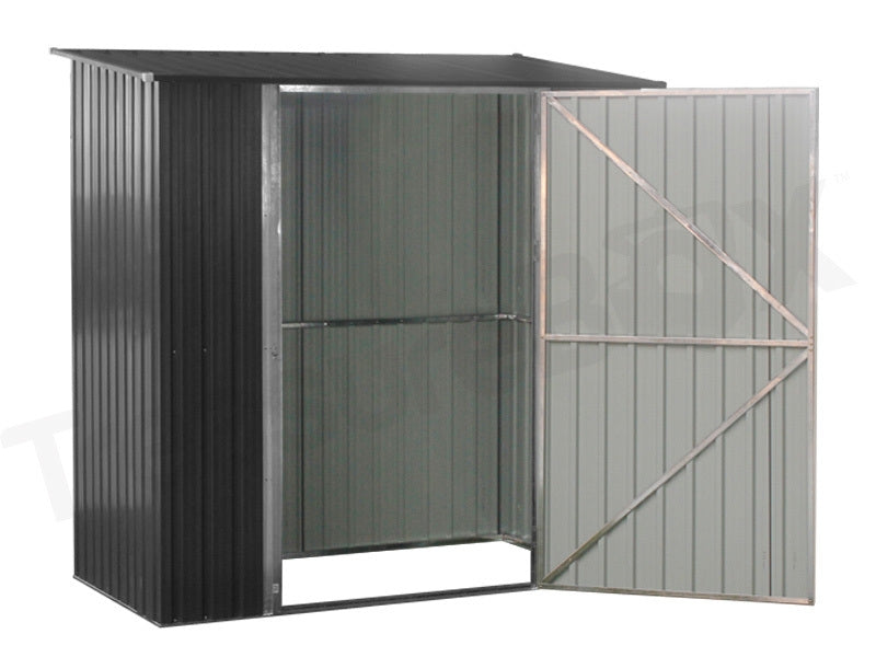 Treasurebox TOUGHOUT Garden Shed 1.94M x 1.19M x 1.98M BLACK