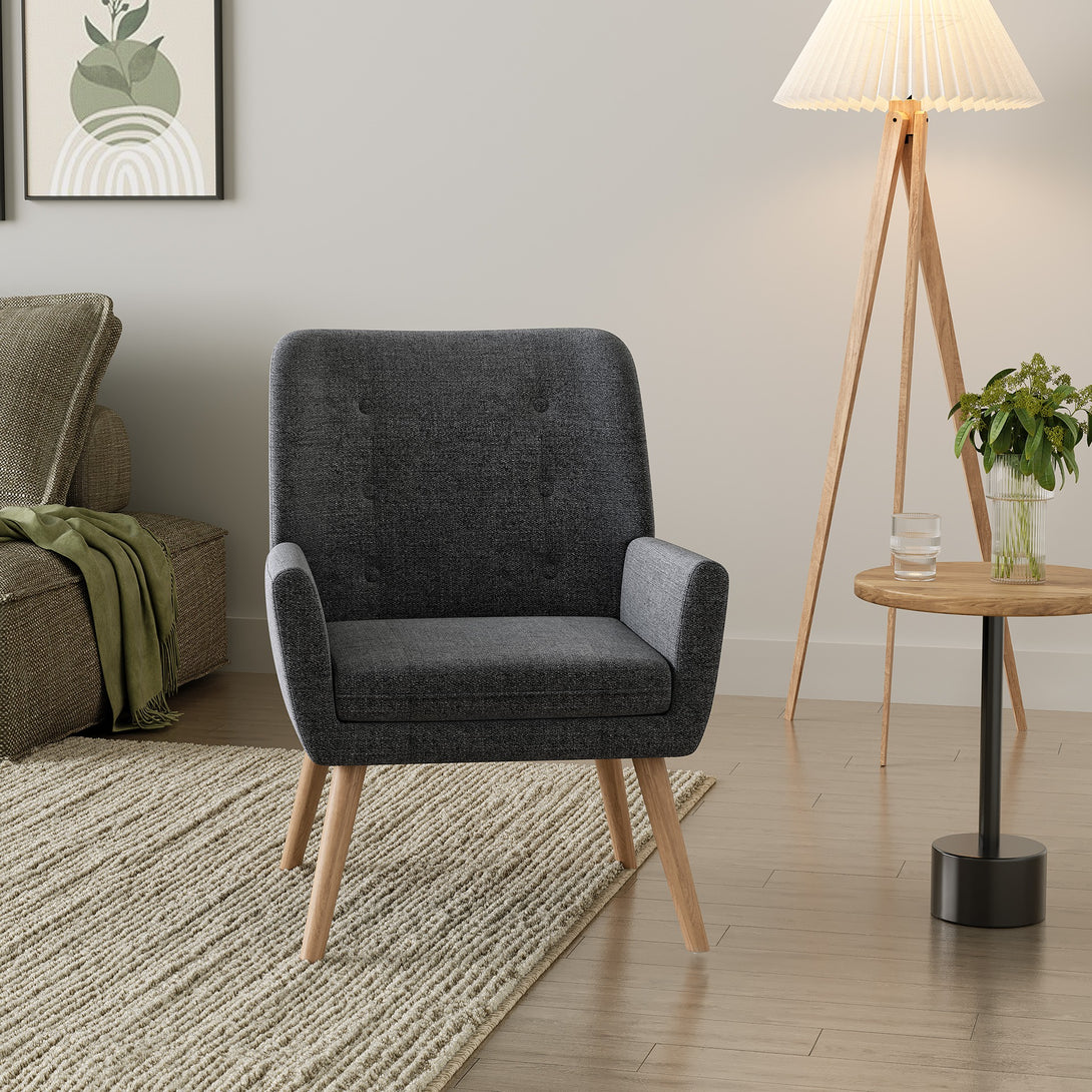 Lina Armchair - Dark Grey