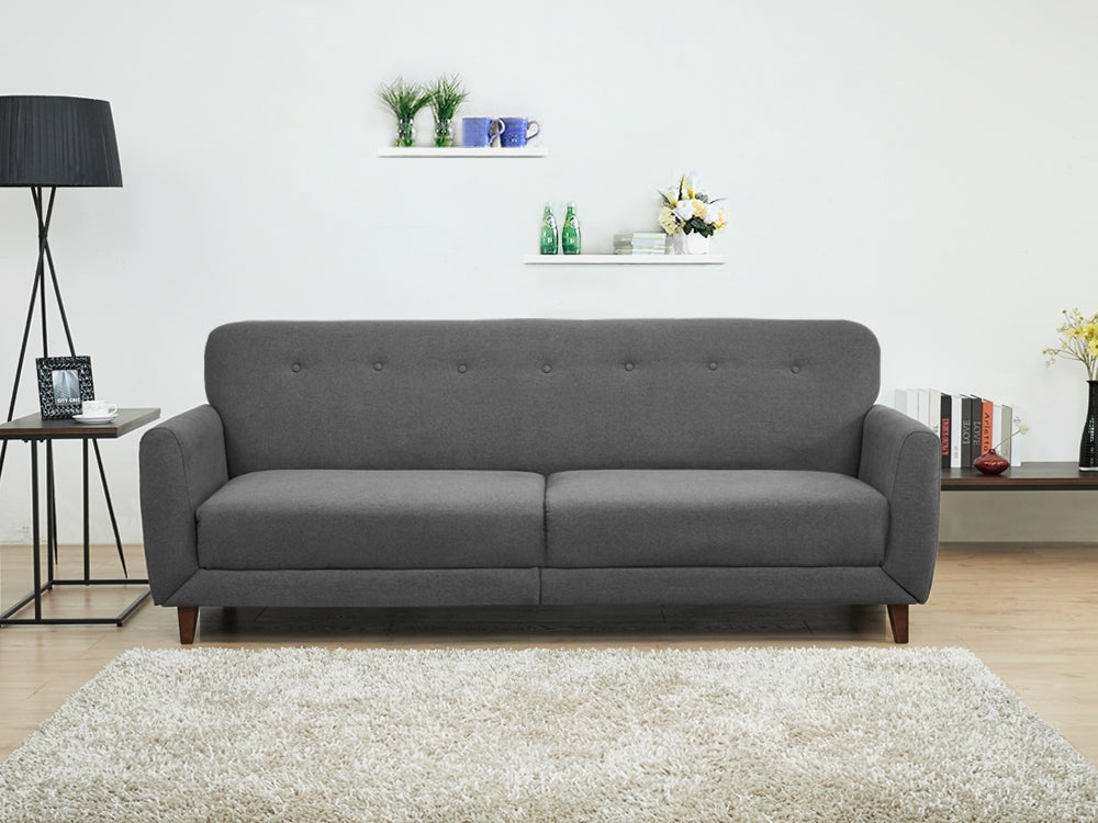 MUNICH 3-Seater Sofa Bed in dark grey, perfect for living rooms and guest lounges.