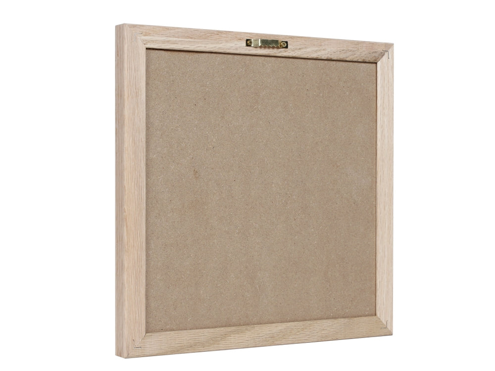 Empty square frame for a DIY felt letter board, ideal for displaying quotes or photos.