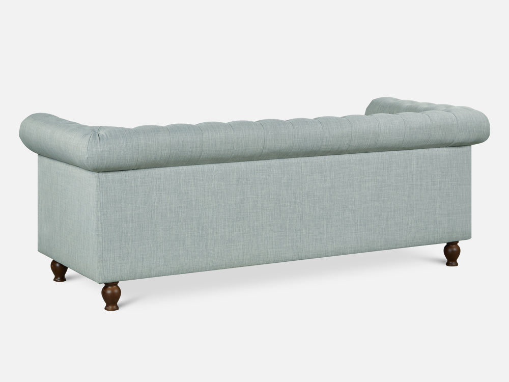 Treasurebox VAGAS 3 Seater Fabric Sofa - LIGHT GREY
