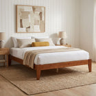 Meri Queen Wooden Bed Frame - Oak