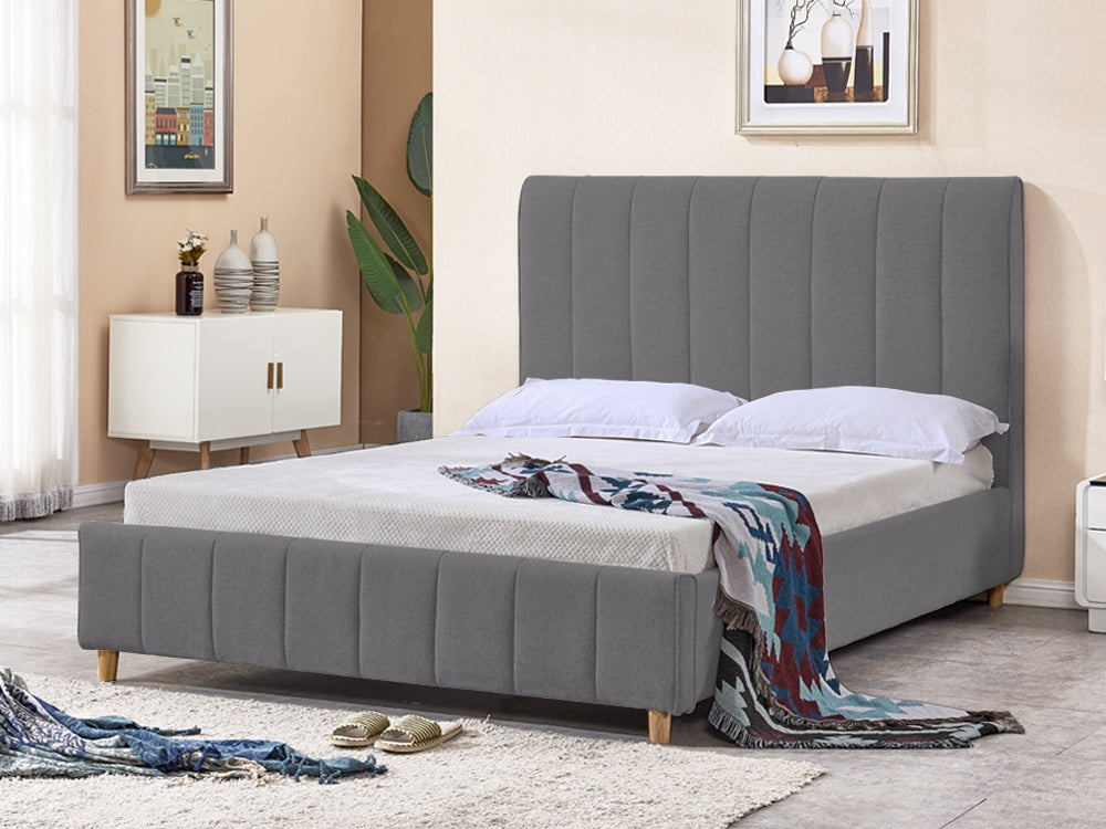 Treasurebox SIERRA King Bed Frame - GREY 21780