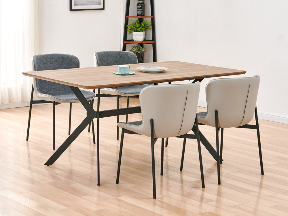 Treasurebox NAOMI 4PCS Dining Chair - GREY