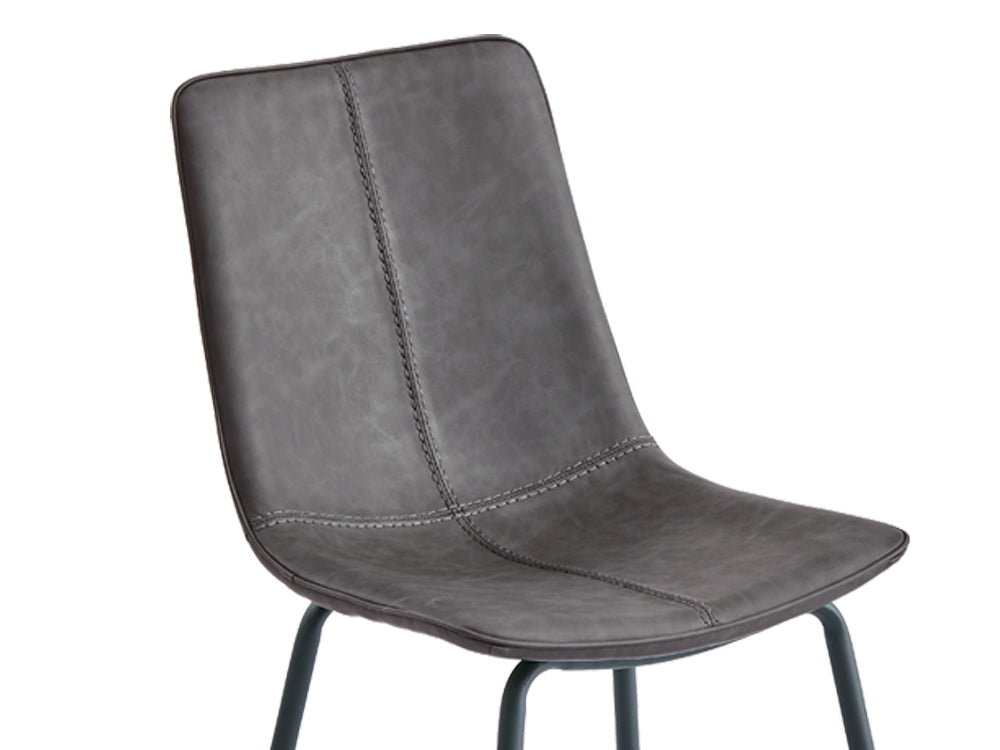 Treasurebox ROWAN 4PCS Dining Chair - DARK GREY