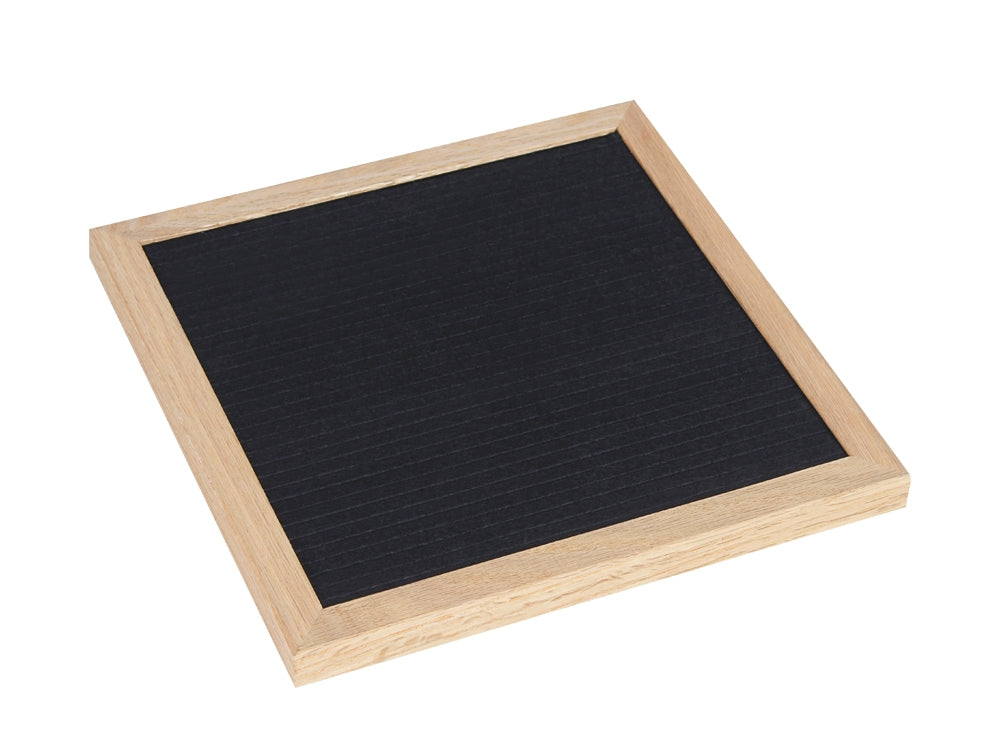 Square retro DIY felt letter board with wooden frame, ideal for quotes and milestones.