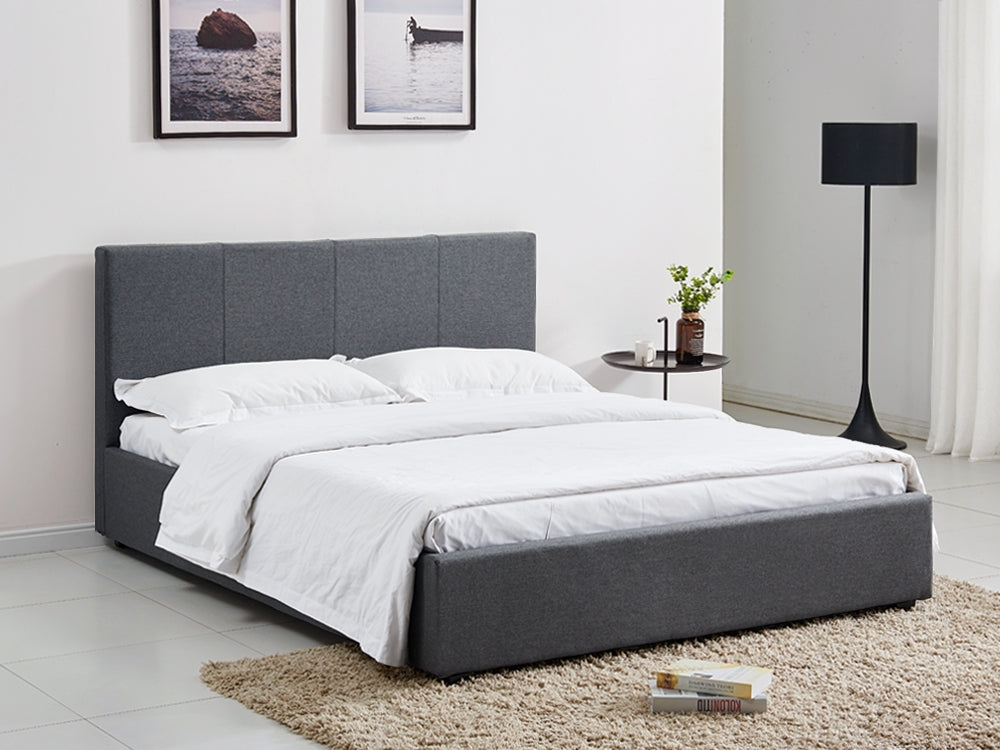 Treasurebox SHASTA King Bed Frame - DARK GREY