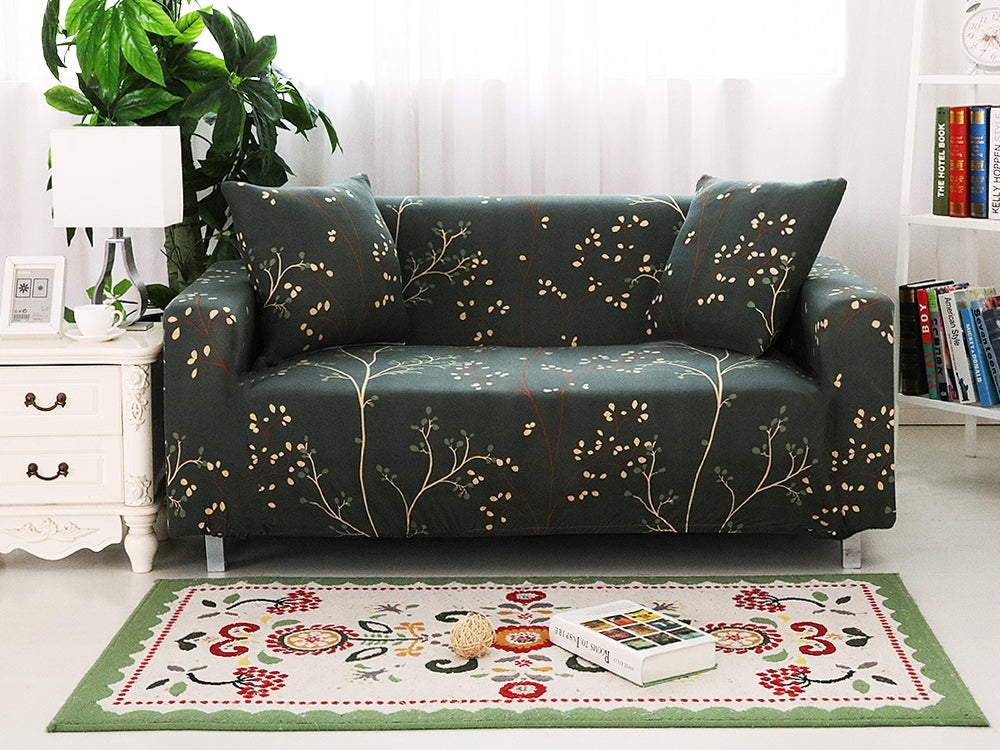 Treasurebox 2 Seater Sofa Couch Cover 145-185cm - Forest
