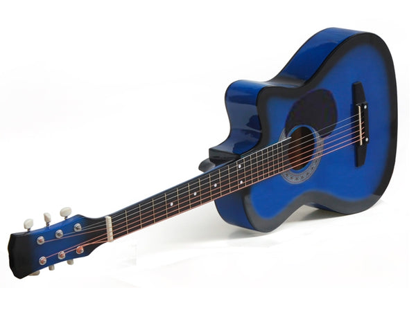 38" Acoustic Guitar Blue