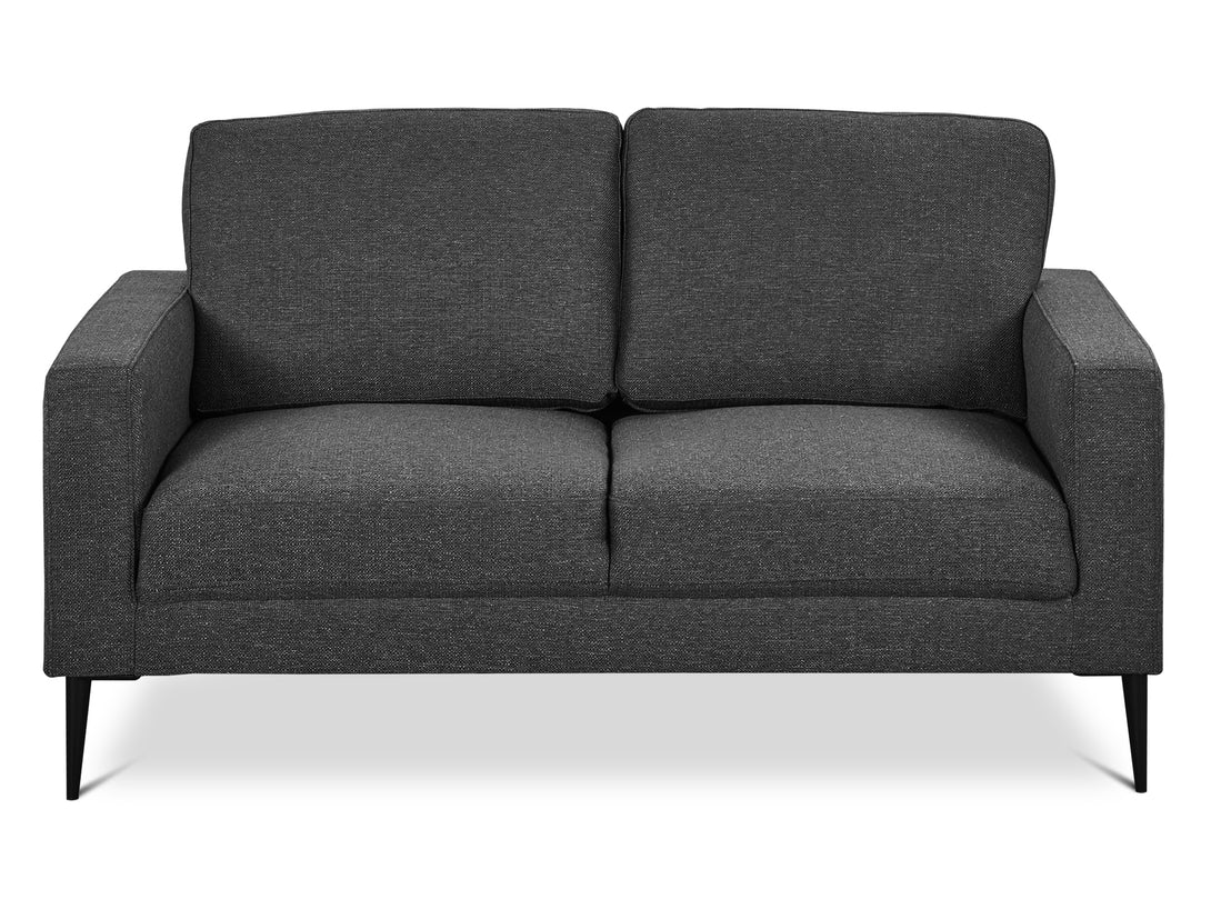 Treasurebox Toronto 2 Seater Fabric Sofa - Dark Grey