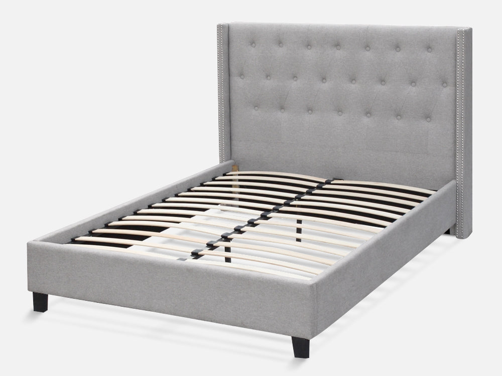 Treasurebox ELBRUS King Bed Frame - LIGHT GREY 21774
