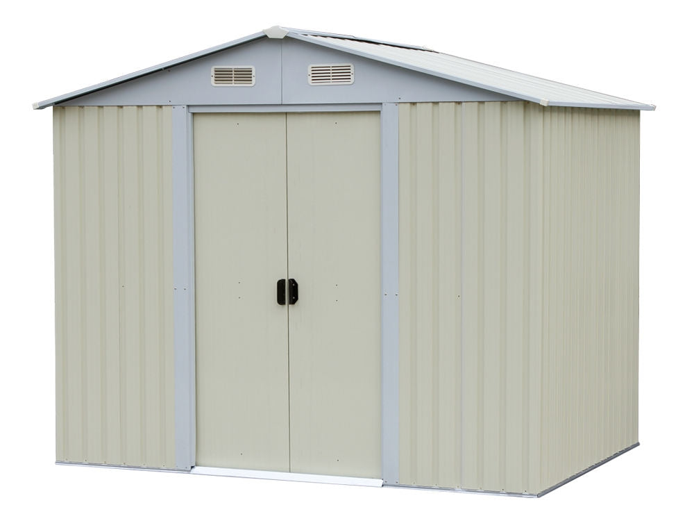Treasurebox Garden Shed 1.83M x 2.57M x 2.09M BEIGE