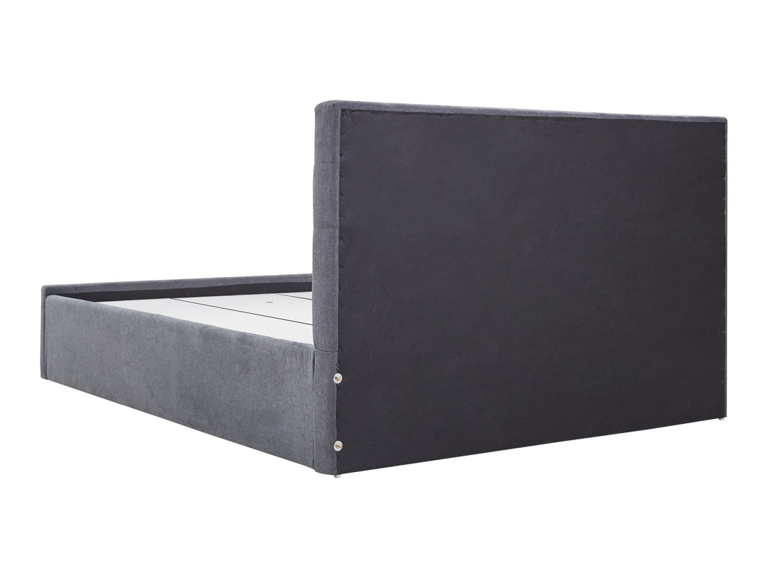 Treasurebox JULIAN Queen Bed Frame with Storage - DARK GREY