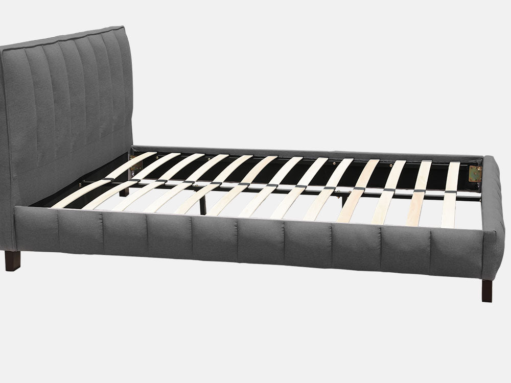 Treasurebox EIGER Queen Bed Frame - DARK GREY