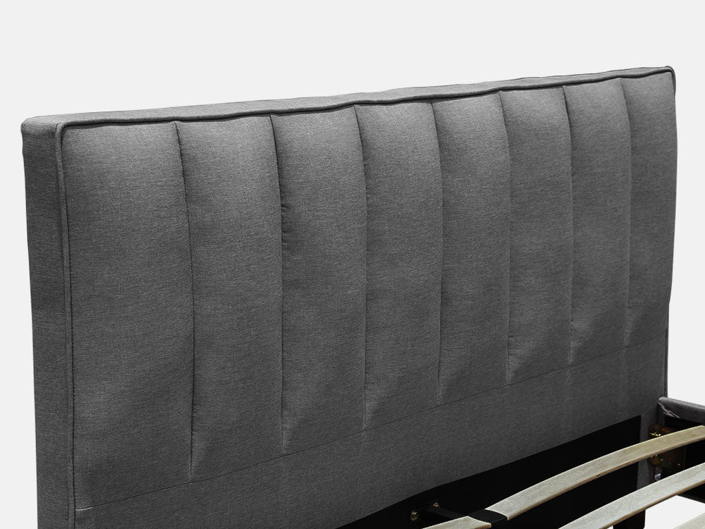 Treasurebox EIGER Queen Bed Frame - DARK GREY