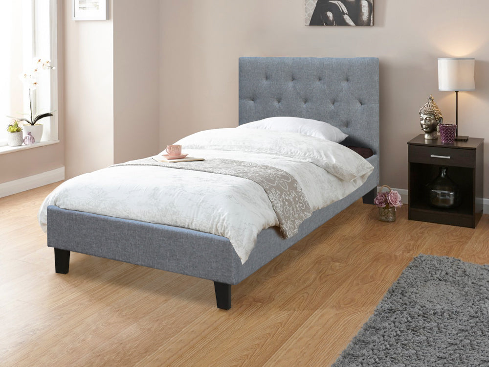 Treasurebox BLANE Single Bed Frame - GREY