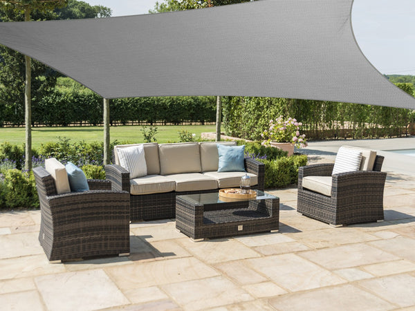 TOUGHOUT Shade Sail Square 5m x 5m - GREY