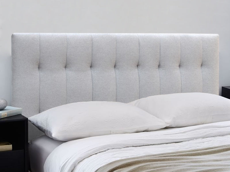 Treasurebox LISA KING Stand-alone Fabric Headboard - LIGHT GREY 21644