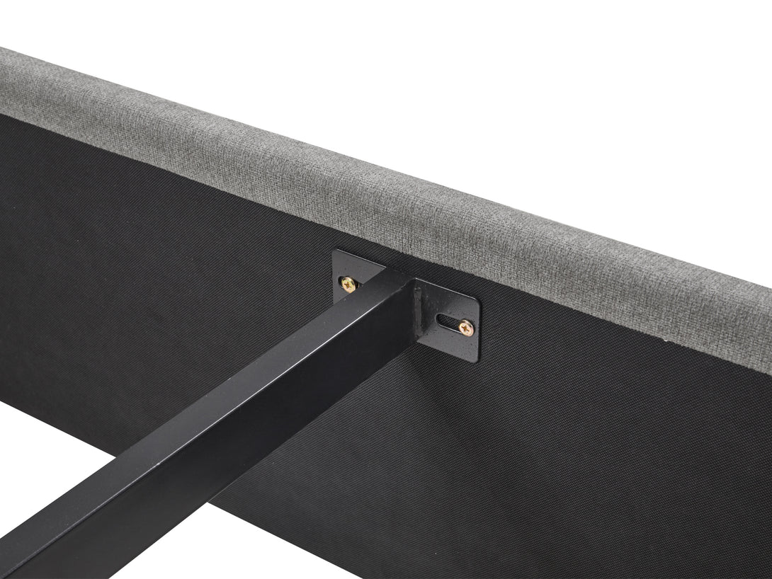 Treasurebox JULIAN King Bed Frame with Storage - LIGHT GREY