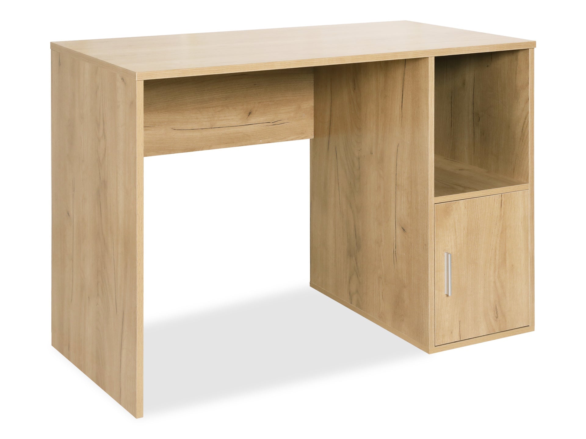 REECE 100CM Computer Desk - Oak for Home Office – Treasurebox