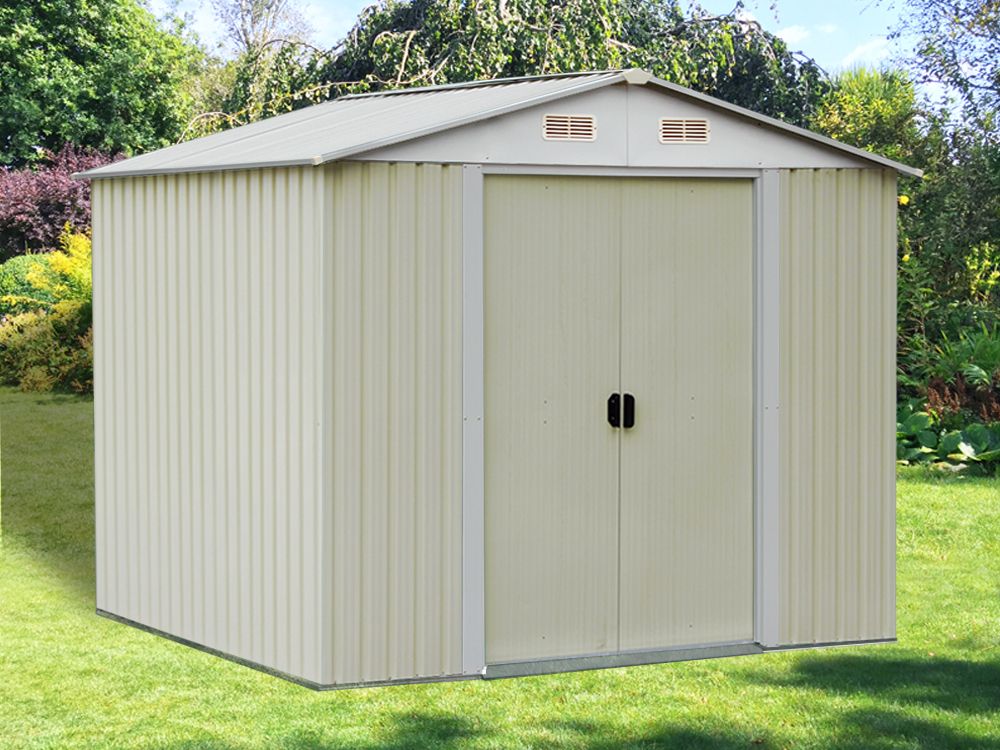 Treasurebox Garden Shed 2.0M x 2.6M x 2.1M Beige