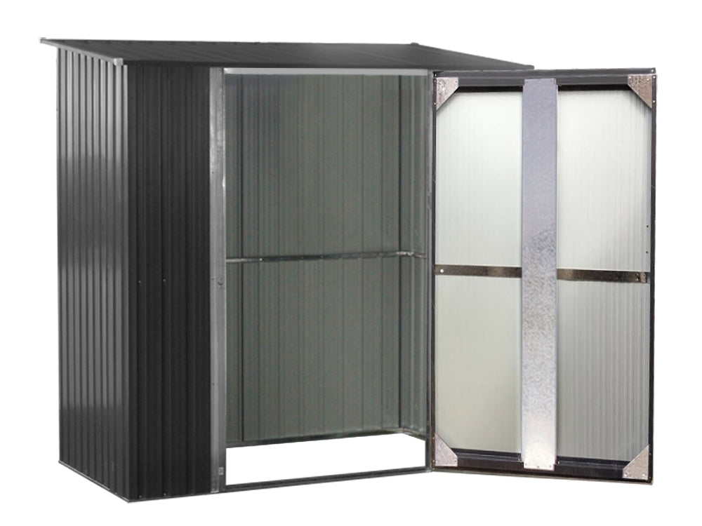 Treasurebox TOUGHOUT Garden Shed 1.94M x 1.19M x 1.98M BLACK
