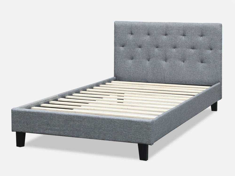 Treasurebox BLANE King Single Bed Frame - GREY