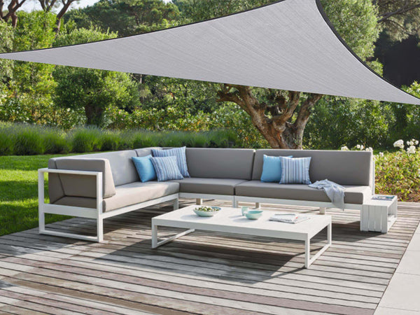 TOUGHOUT Shade Sail Triangle 5m x 5m x 5m - GREY
