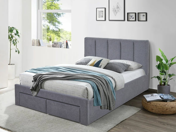 Treasurebox HLOLELA Queen Bed Frame with Storage - DARK GREY