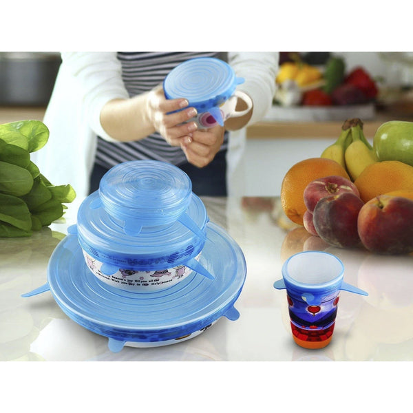 Reusable Silicone Stretch Lids 6pcs Set