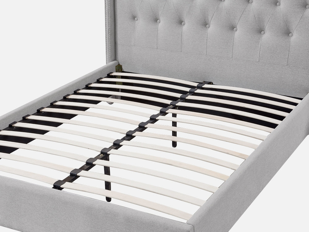 Treasurebox ELBRUS Queen Bed Frame - LIGHT GREY 21786