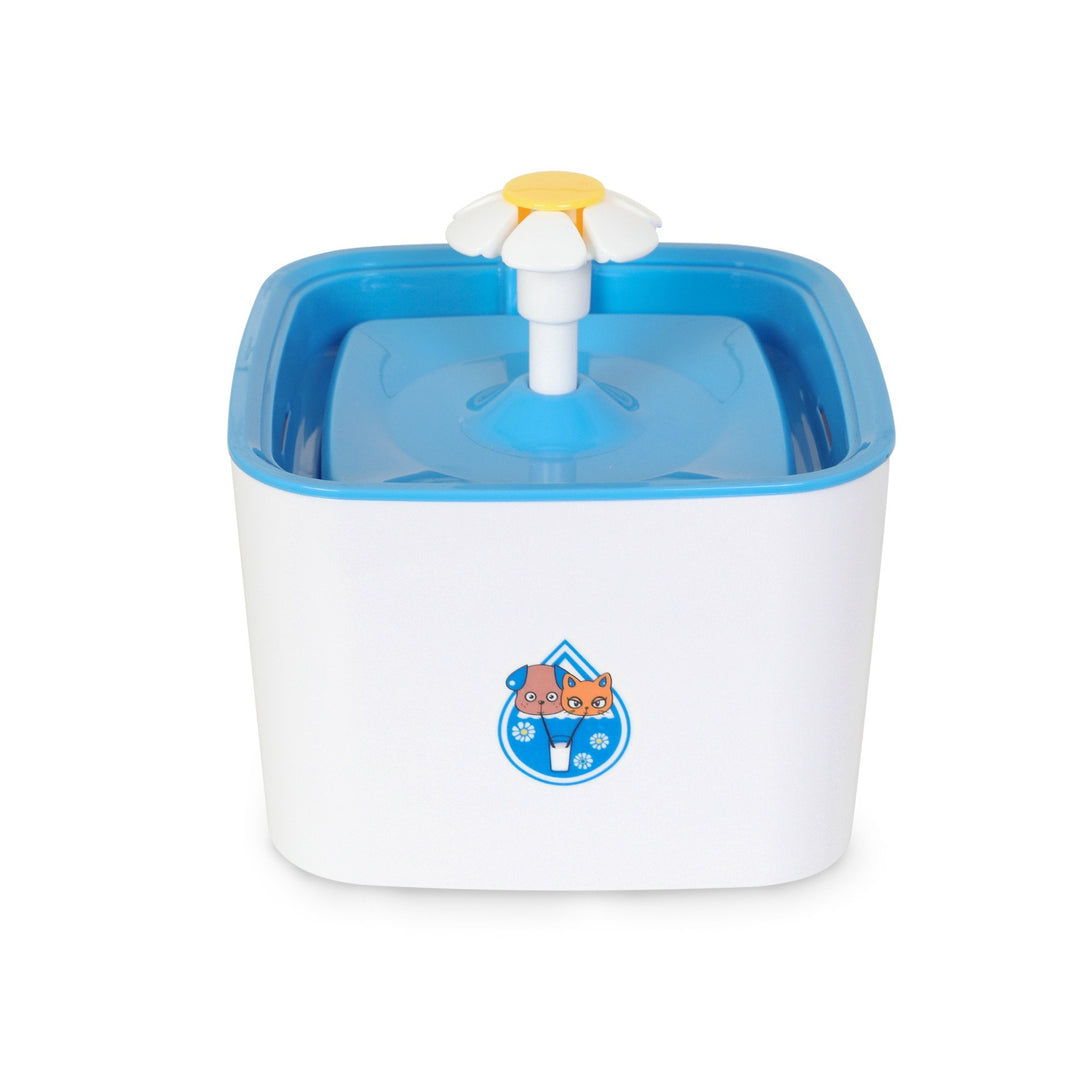 Pet Water Fountain Square - Blue