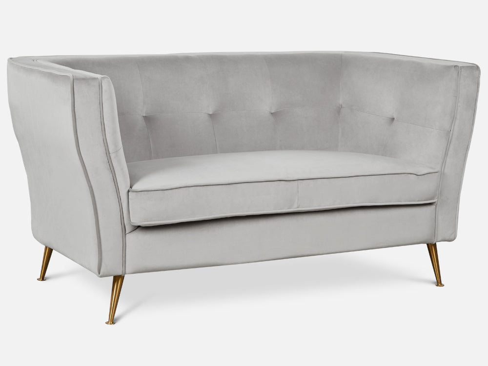 OSLO Sofa Set 2PCS - LIGHT GREY By Treasurebox