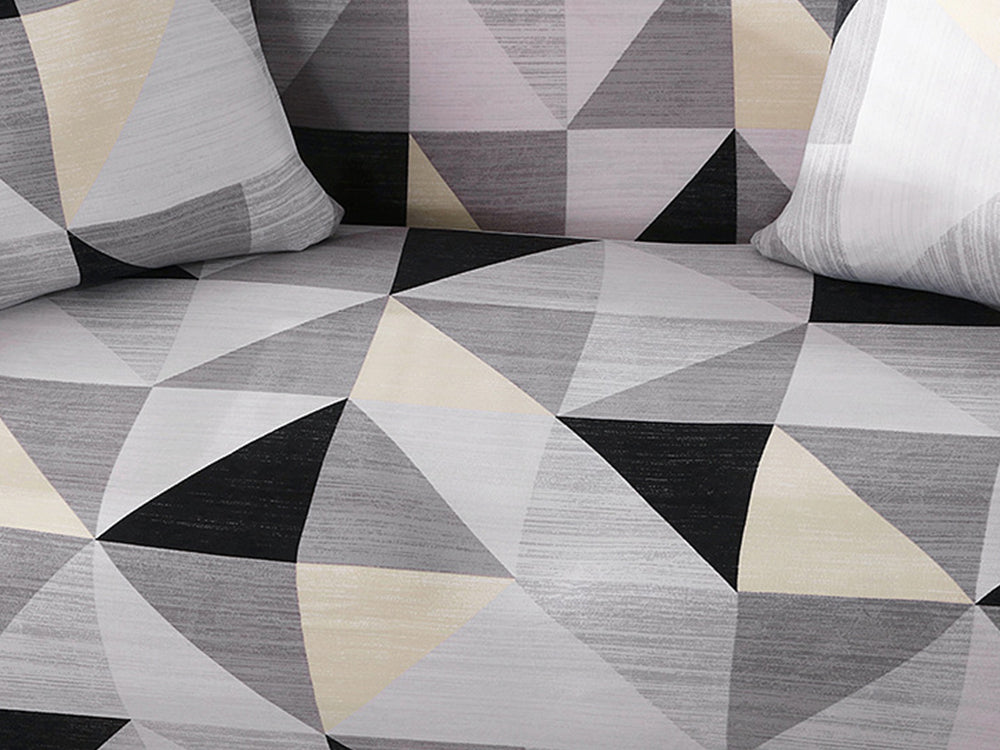 2 Seater Sofa Couch Cover 145-185cm - GEOMETRIC