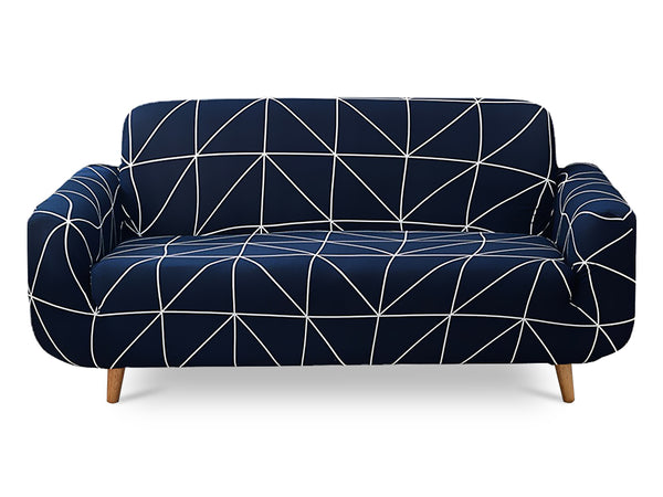 2 Seater Sofa Couch Cover 145-185cm - Grid