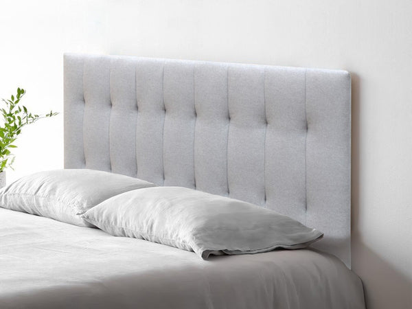 Treasurebox LISA SUPER KING Stand-alone Fabric Headboard - LIGHT GREY 21645