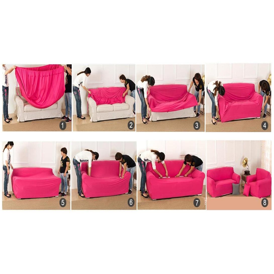 Single Seater Sofa Couch Cover 90-140cm - Grey