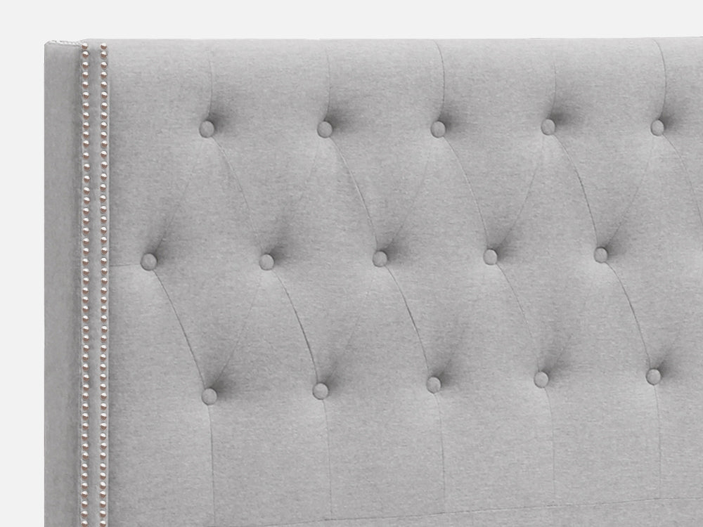 Treasurebox ELBRUS King Bed Frame - LIGHT GREY 21774