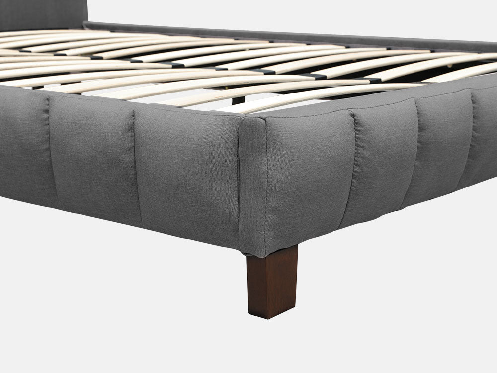 Treasurebox EIGER Queen Bed Frame - DARK GREY