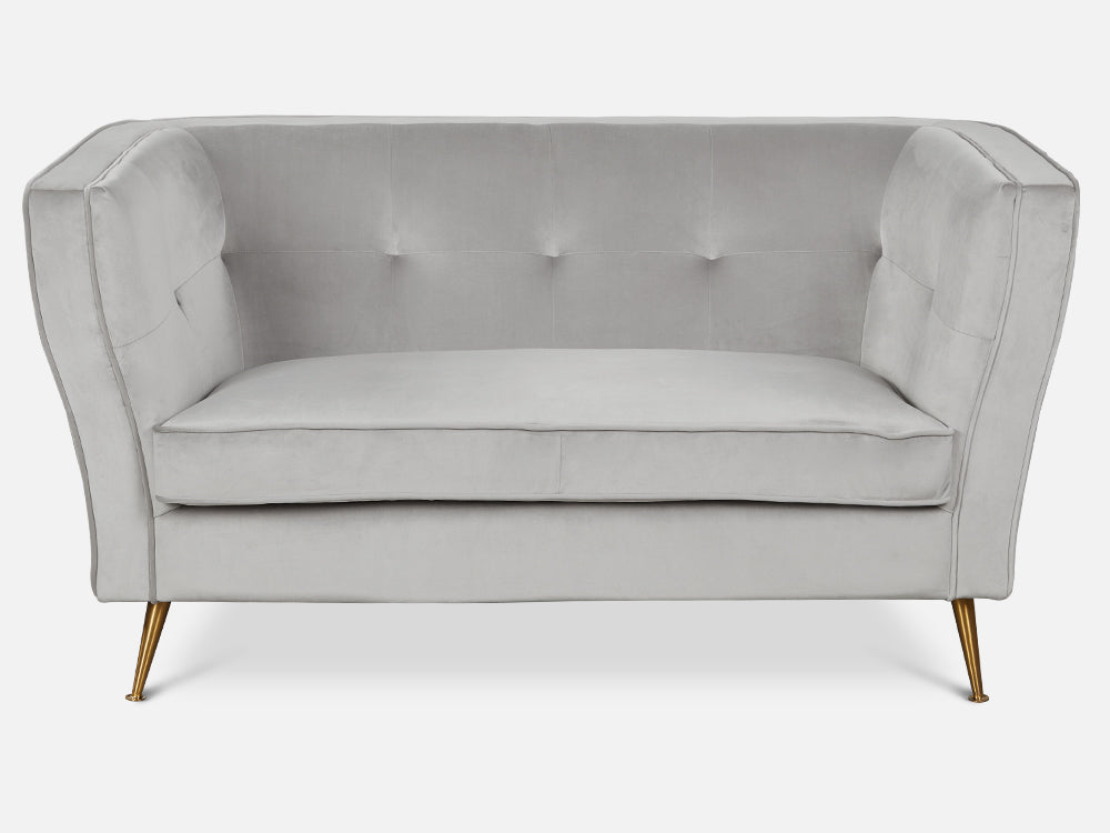 OSLO Sofa Set 2PCS - LIGHT GREY By Treasurebox