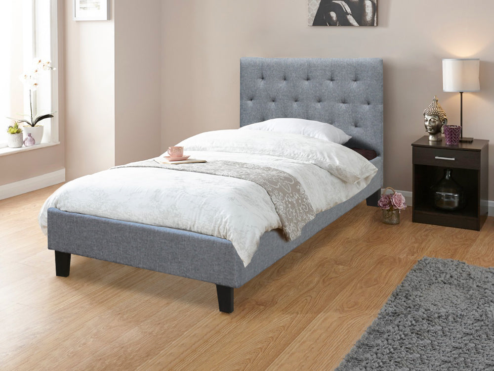 Treasurebox BLANE King Single Bed Frame - GREY