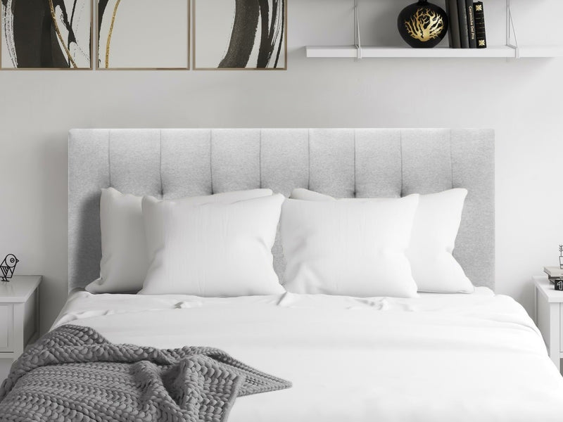 Treasurebox LISA KING Stand-alone Fabric Headboard - LIGHT GREY 21644