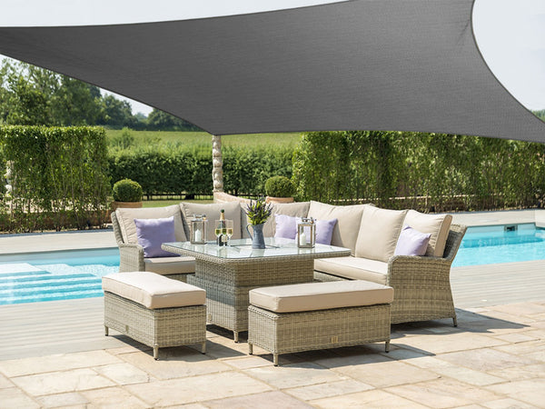 TOUGHOUT Shade Sail Rectangle 3m x 4m - CHARCOAL