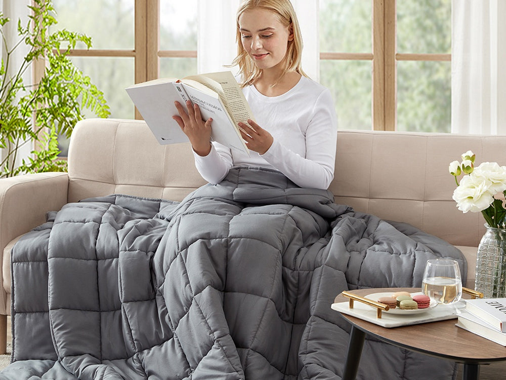 Weighted Blanket 152cm x 203cm 9kg - GREY