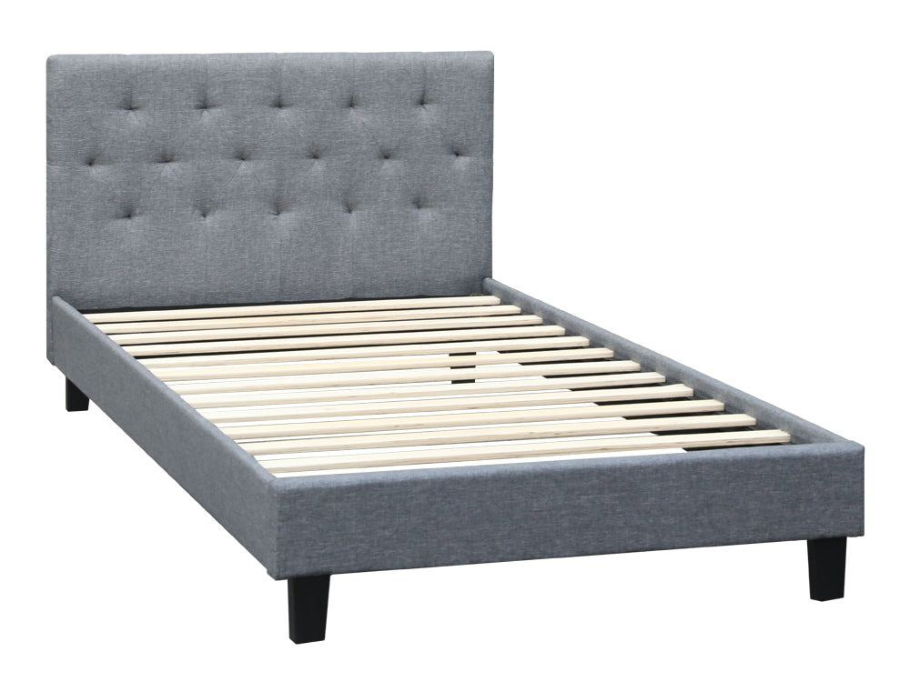 Treasurebox BLANE King Single Bed Frame - GREY