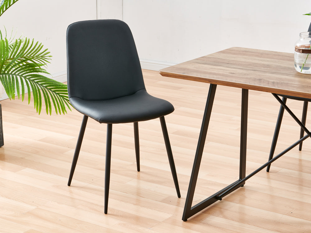 Treasurebox CALLIE 4PCS Dining Chair - DARK GREY