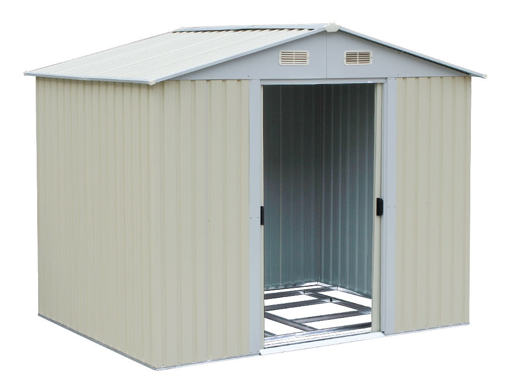 Treasurebox Garden Shed 1.83M x 2.57M x 2.09M BEIGE