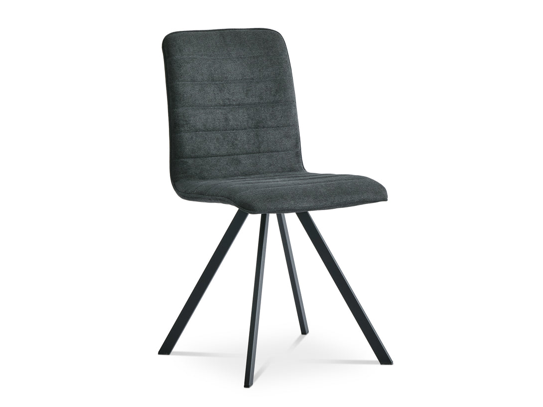 Treasurebox NOELLE 4PCS Upholstered Dining Chair - DARK GREY