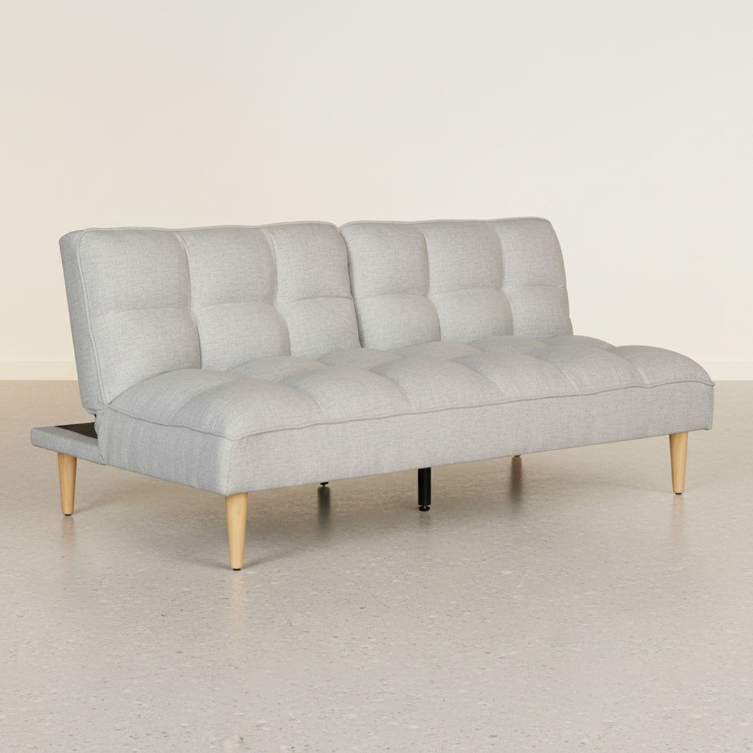 Barton 3 Seater Sofa Bed - Light Grey