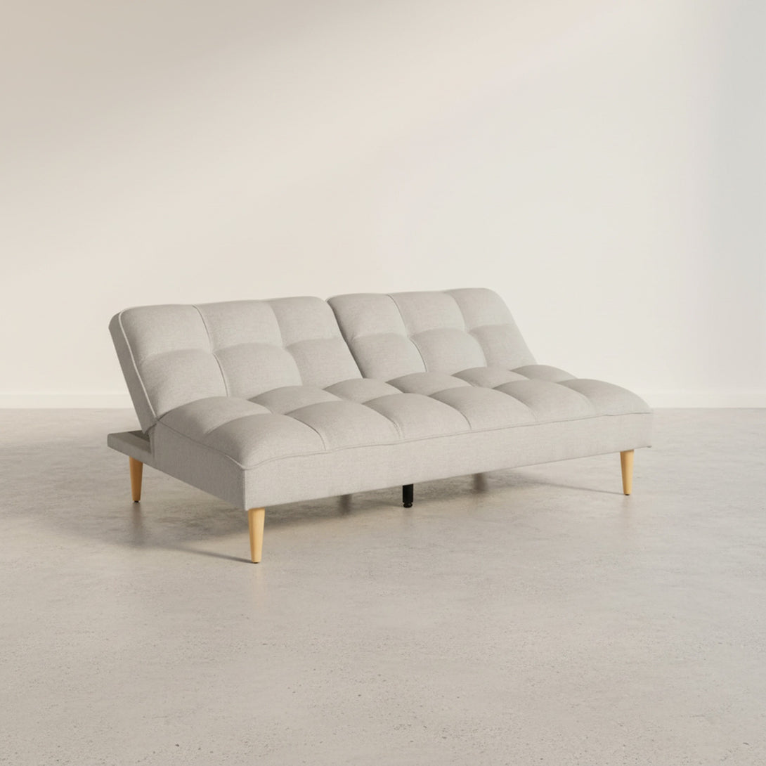 Barton 3 Seater Sofa Bed - Light Grey